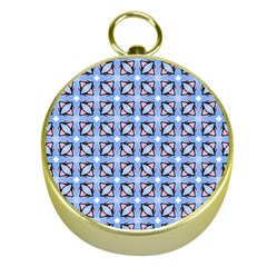 Cute Pretty Elegant Pattern Gold Compass by GardenOfOphir