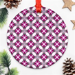 Cute Pretty Elegant Pattern Round Ornament