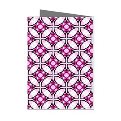 Cute Pretty Elegant Pattern Mini Greeting Card (8 Pack) by GardenOfOphir