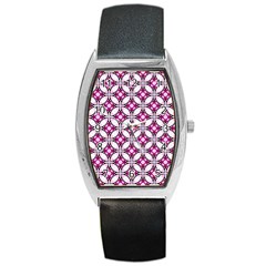 Cute Pretty Elegant Pattern Tonneau Leather Watch