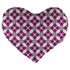 Cute Pretty Elegant Pattern 19  Premium Heart Shape Cushion by GardenOfOphir