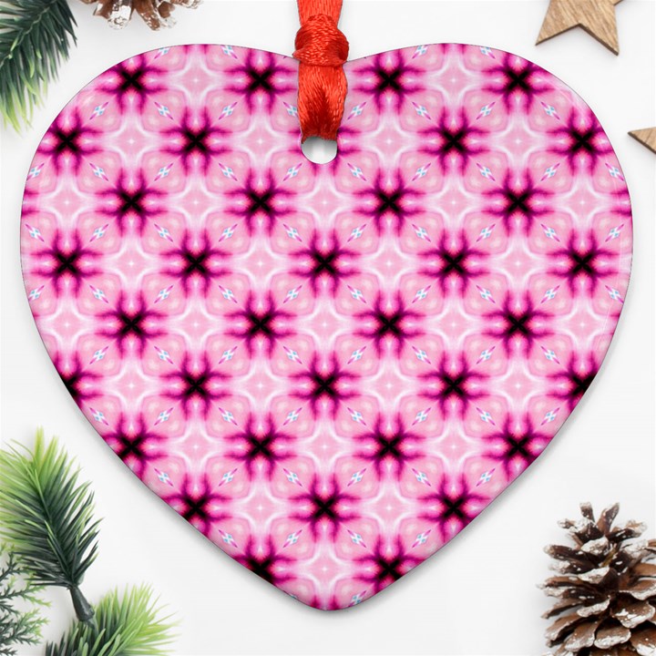 Cute Pretty Elegant Pattern Heart Ornament