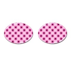 Cute Pretty Elegant Pattern Cufflinks (oval)