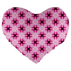 Cute Pretty Elegant Pattern 19  Premium Flano Heart Shape Cushion