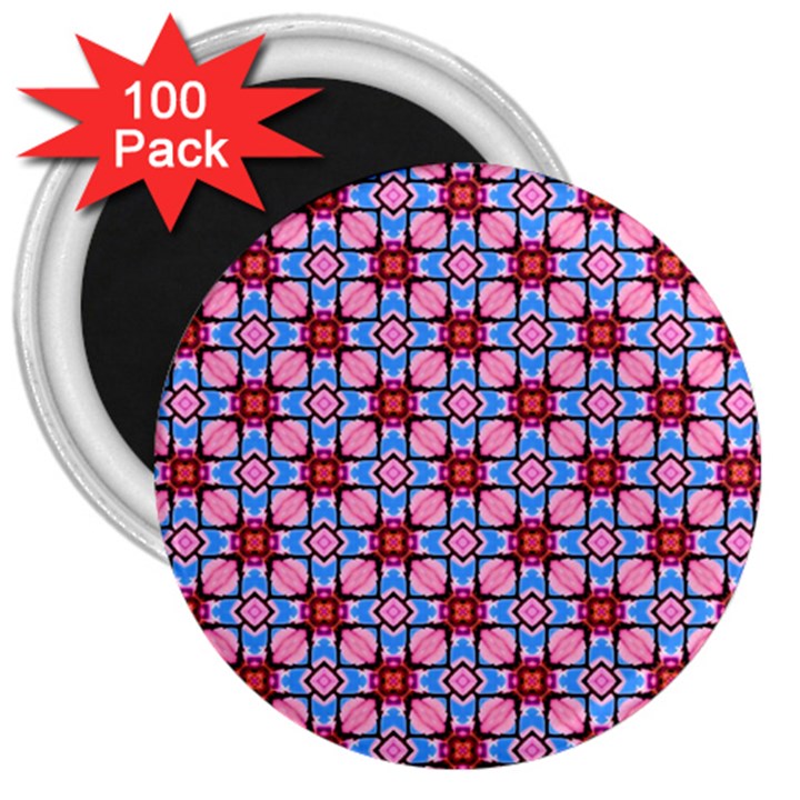 Cute Pretty Elegant Pattern 3  Button Magnet (100 pack)