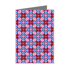 Cute Pretty Elegant Pattern Mini Greeting Card by GardenOfOphir