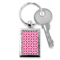 Cute Pretty Elegant Pattern Key Chain (rectangle) by GardenOfOphir