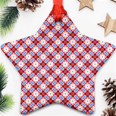 Cute Pretty Elegant Pattern Star Ornament by GardenOfOphir