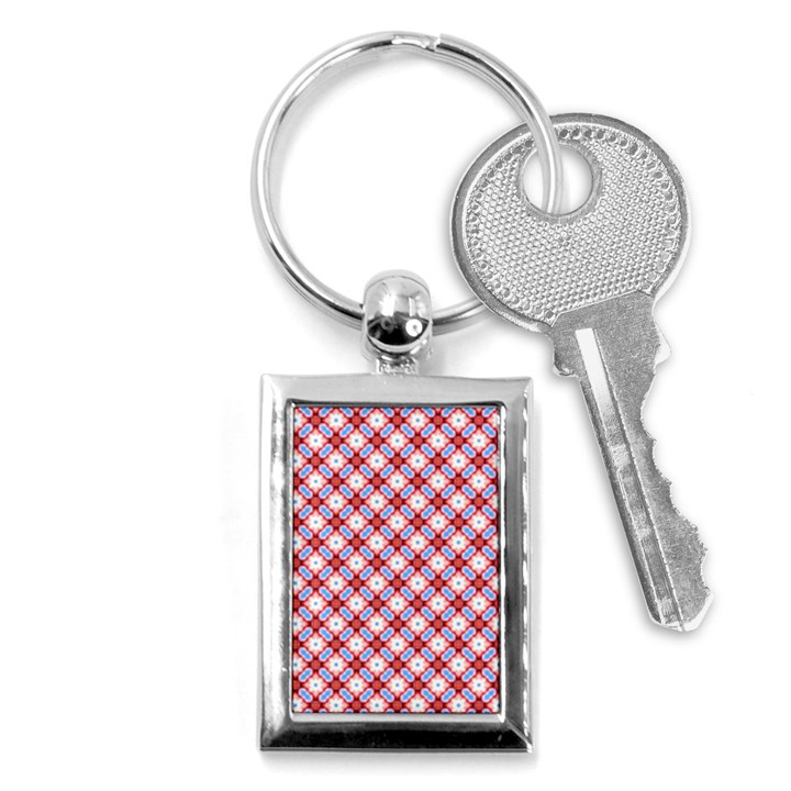 Cute Pretty Elegant Pattern Key Chain (Rectangle)