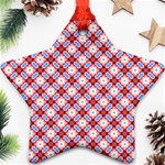 Cute Pretty Elegant Pattern Star Ornament (Two Sides) Back