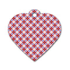 Cute Pretty Elegant Pattern Dog Tag Heart (one Sided) 