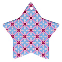 Cute Pretty Elegant Pattern Star Ornament by GardenOfOphir