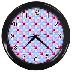 Cute Pretty Elegant Pattern Wall Clock (black)