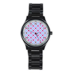 Cute Pretty Elegant Pattern Sport Metal Watch (black) by GardenOfOphir