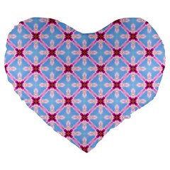 Cute Pretty Elegant Pattern 19  Premium Flano Heart Shape Cushion