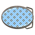 Cute Pretty Elegant Pattern Belt Buckle (Oval) Front