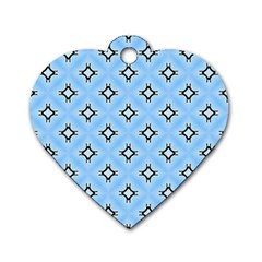 Cute Pretty Elegant Pattern Dog Tag Heart (two Sided) by GardenOfOphir