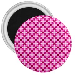 Cute Pretty Elegant Pattern 3  Button Magnet