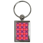 Cute Pretty Elegant Pattern Key Chain (Rectangle) Front