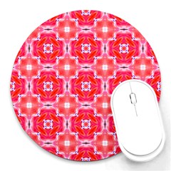 Cute Pretty Elegant Pattern 8  Mouse Pad (round) by GardenOfOphir