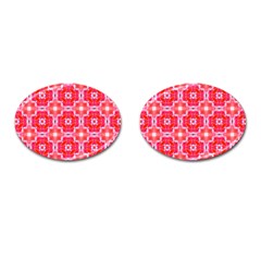 Cute Pretty Elegant Pattern Cufflinks (oval)