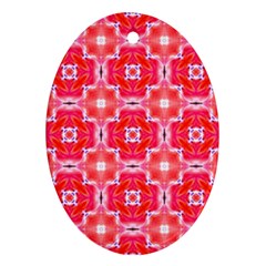 Cute Pretty Elegant Pattern Oval Ornament (two Sides) by GardenOfOphir