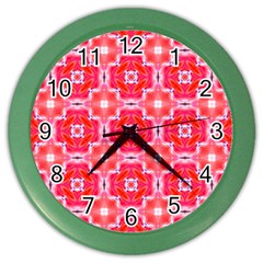 Cute Pretty Elegant Pattern Wall Clock (color) by GardenOfOphir