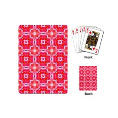 Cute Pretty Elegant Pattern Playing Cards (mini) by GardenOfOphir