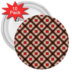 Cute Pretty Elegant Pattern 3  Button (10 Pack)