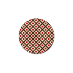 Cute Pretty Elegant Pattern Golf Ball Marker