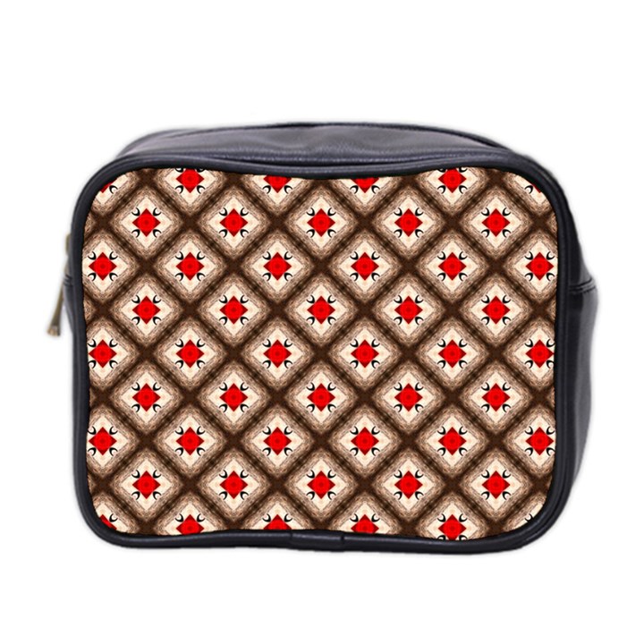 Cute Pretty Elegant Pattern Mini Travel Toiletry Bag (Two Sides)