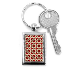 Cute Pretty Elegant Pattern Key Chain (rectangle) by GardenOfOphir