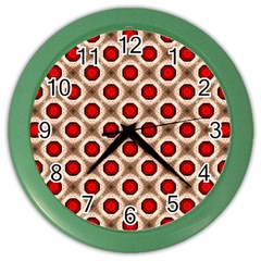 Cute Pretty Elegant Pattern Wall Clock (color) by GardenOfOphir