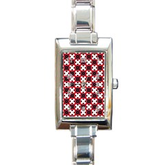 Cute Pretty Elegant Pattern Rectangular Italian Charm Watch by GardenOfOphir