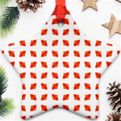 Cute Pretty Elegant Pattern Star Ornament