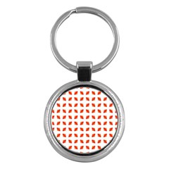 Cute Pretty Elegant Pattern Key Chain (Round)