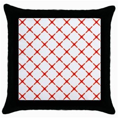 Cute Pretty Elegant Pattern Black Throw Pillow Case by GardenOfOphir