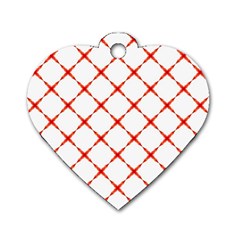 Cute Pretty Elegant Pattern Dog Tag Heart (one Sided) 