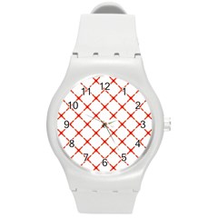 Cute Pretty Elegant Pattern Plastic Sport Watch (medium)