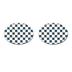 Cute Pretty Elegant Pattern Cufflinks (oval) by GardenOfOphir