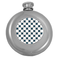 Cute Pretty Elegant Pattern Hip Flask (round)