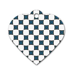 Cute Pretty Elegant Pattern Dog Tag Heart (two Sided)