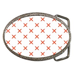 Cute Pretty Elegant Pattern Belt Buckle (oval) by GardenOfOphir