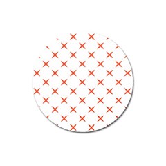 Cute Pretty Elegant Pattern Magnet 3  (round)