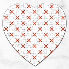 Cute Pretty Elegant Pattern Jigsaw Puzzle (heart)