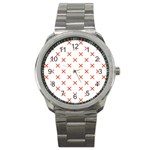 Cute Pretty Elegant Pattern Sport Metal Watch Front