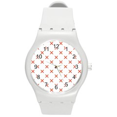 Cute Pretty Elegant Pattern Plastic Sport Watch (medium)