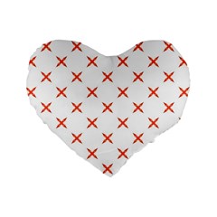 Cute Pretty Elegant Pattern 16  Premium Heart Shape Cushion 