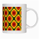 Cute Pretty Elegant Pattern White Coffee Mug Right