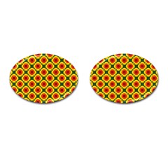 Cute Pretty Elegant Pattern Cufflinks (oval) by GardenOfOphir